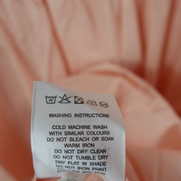 Charlie Holiday Womens Tiered Peach Maxi Dress Size 6 - Picture 6 of 8